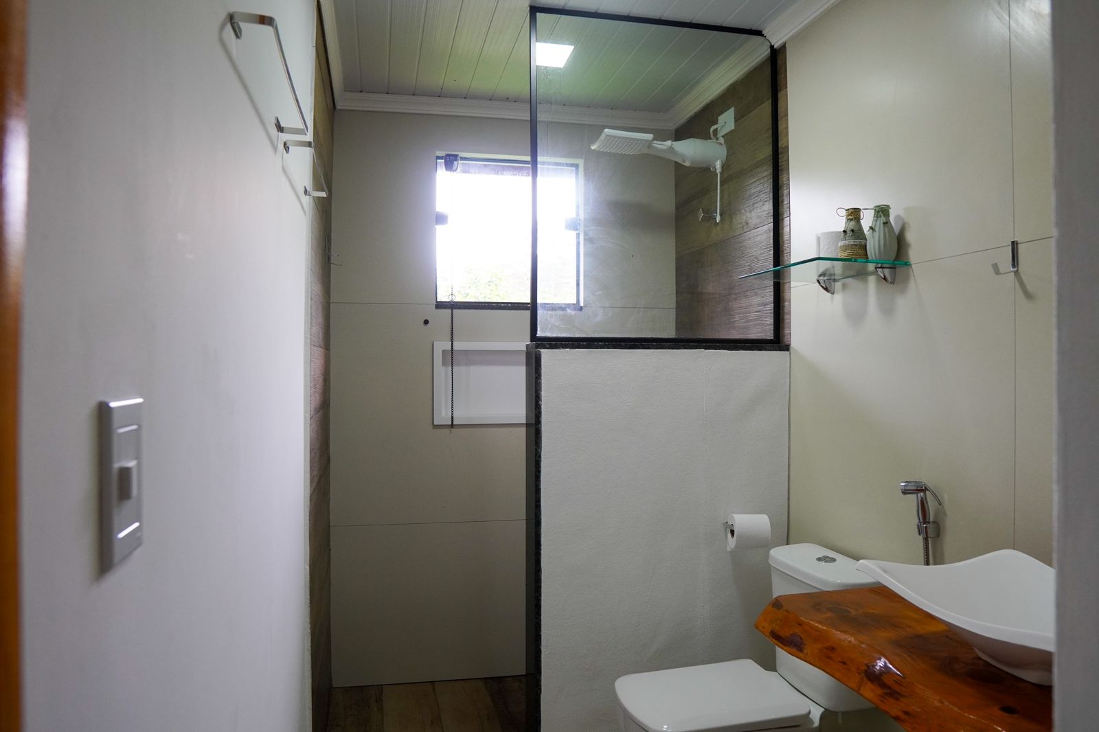 Banheiro privativo do chalé